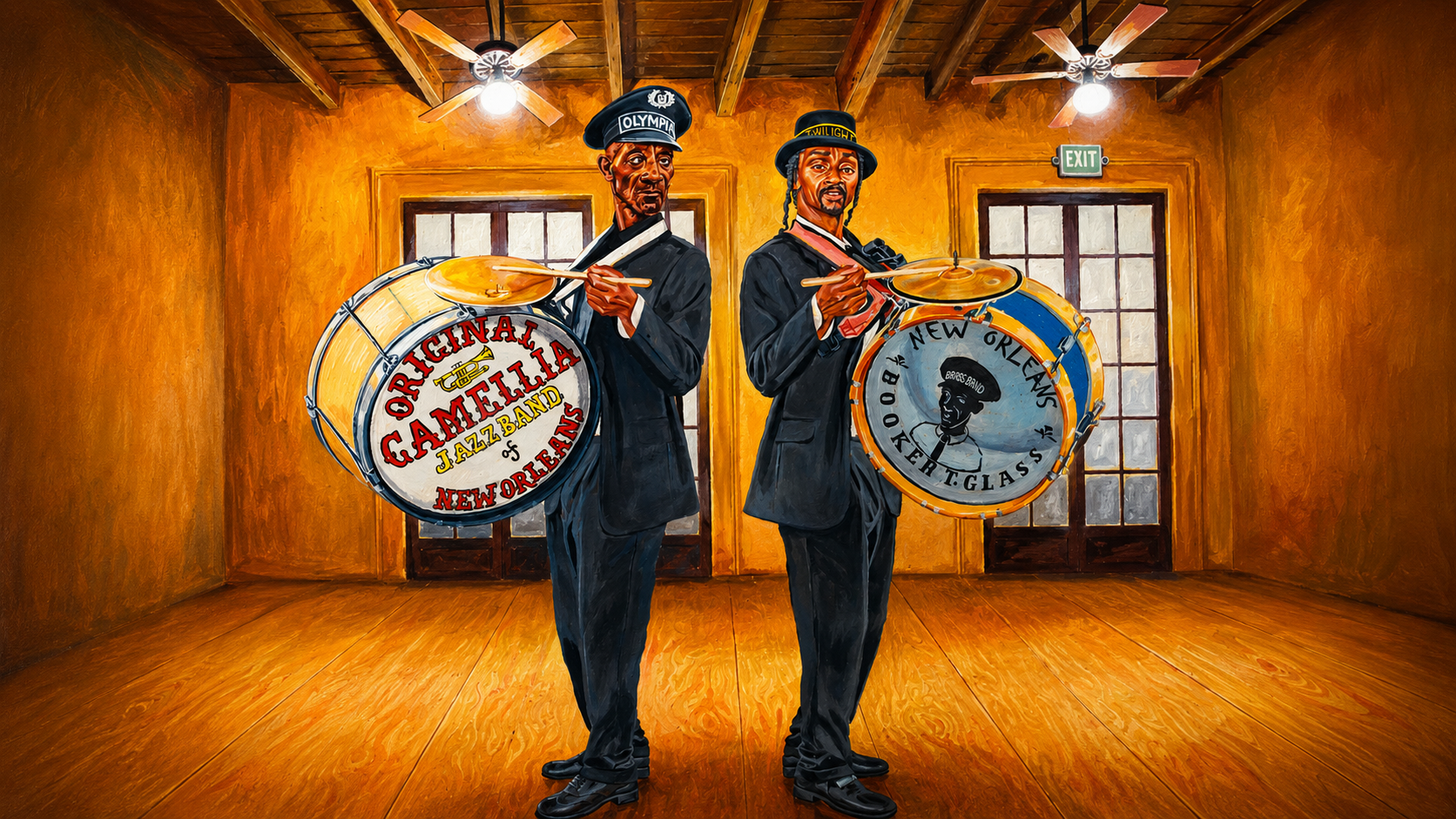 Booker T. Glass and musicians artwork