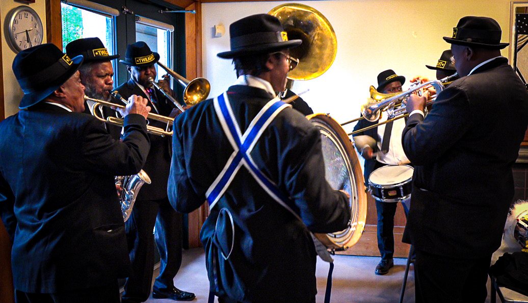 BTG Brass Band performing indoors